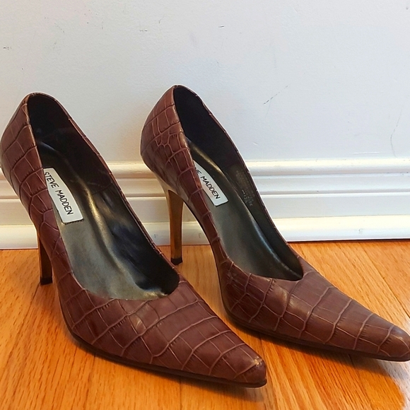 Steve Madden Heels, size 8, Brown Leather